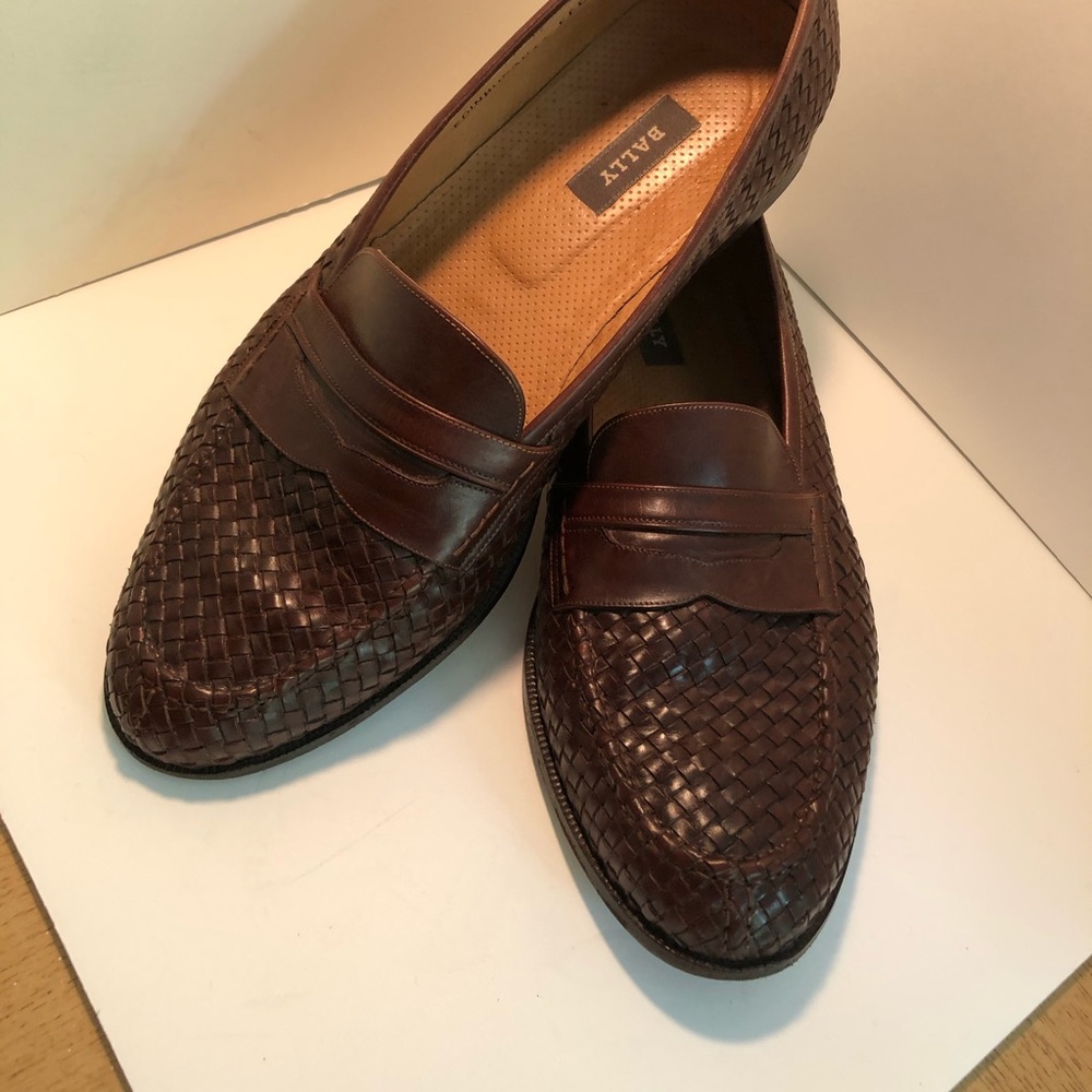 Men’s woven leather coco Slip-On Loafers